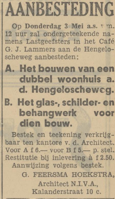 Kalanderstraat 10c G. Feersma Hoekstra architect advertentie Tubantia 24-4-1934.jpg