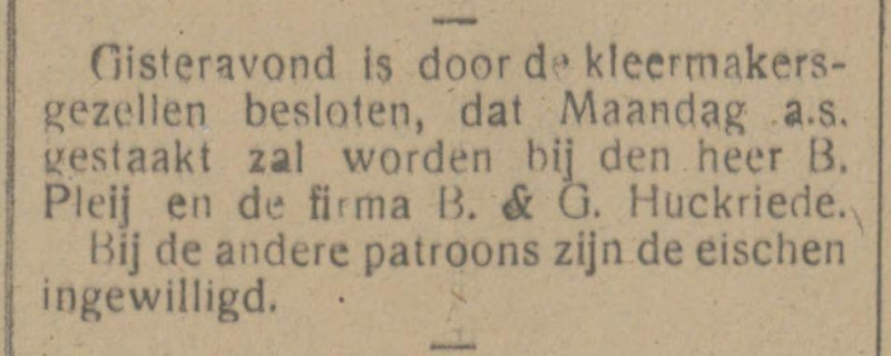 Kalanderstraat 17 B. Pleij kleermaker krantenbericht Tubantia 24-3-1917.jpg
