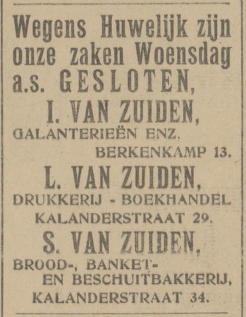 Kalanderstraat 34 bakkerij S. van Zuiden  advertentie Tubantia 27-3-1922.jpg