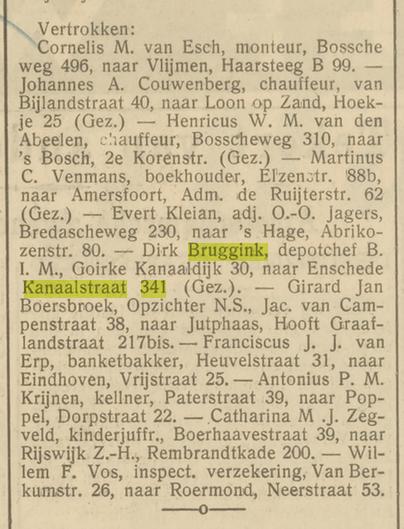Kanaalstraat 341 Dirk Bruggink depotchef B.I.M. krantenbericht 15-10-1938.jpg
