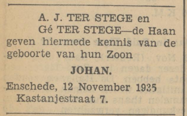 Kastanjestraat 7 A.J. ter Stege advertentie Tubantia 13-11-1935.jpg