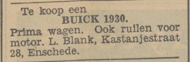 Kastanjestraat 28 L. Blank advertentie Tubantia 22-4-1936.jpg