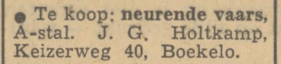 Keizerweg 40 Boekelo J.G. Holtkamp advertentie Tubantia 9-11-1951.jpg