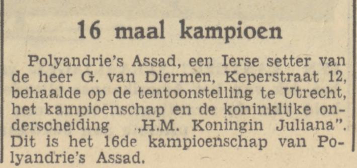 Keperstraat 12 G.J. van Diermen krantenbericht Tubantia 24-11-1950.jpg