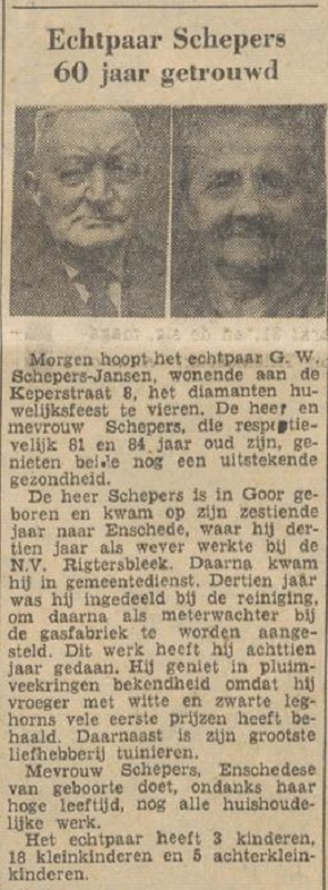 Keperstraat 8 G.W. Schepers krantenbericht Tubantia 24-8-1960.jpg