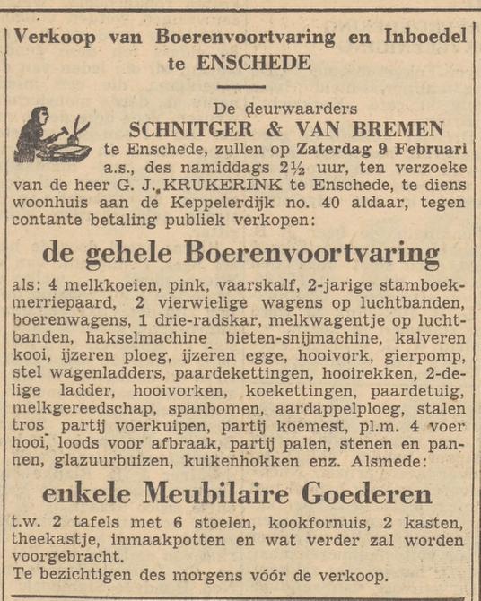 Keppelerdijk 40 G.J. Krukerink advertentie Twentsche courant 7-2-1952.jpg