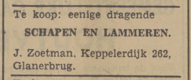 Keppelerdijk 262 Glanerbrug J. Zoetman advertentie Tubantia 21-3-1942.jpg