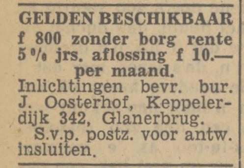 Keppelerdijk 342 Glanerbrug J.Oosterhof advertentie Tubantia 15-11-1947.jpg