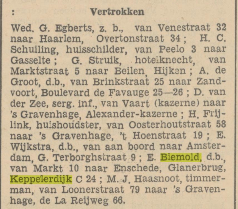 Keppelerdijk 336 eerder C24 E. Biemold dienstbode krantenbericht 12-4-1937.jpg