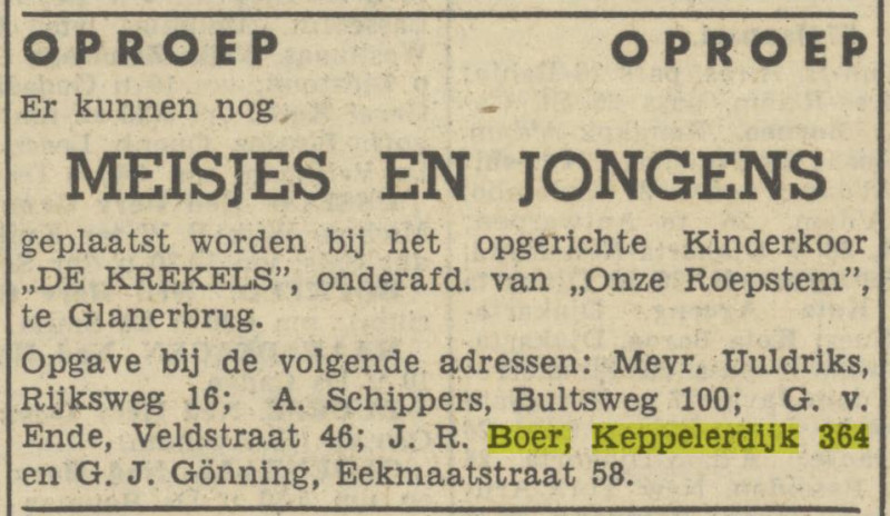 Keppelerdijk 364 J.R. Boer advertentie Tubantia 27-1-1950.jpg
