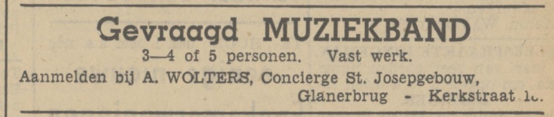 Kerkstraat 18 Glanerbrug A. Wolters concierge advertentie Tubantia 9-4-1938.jpg