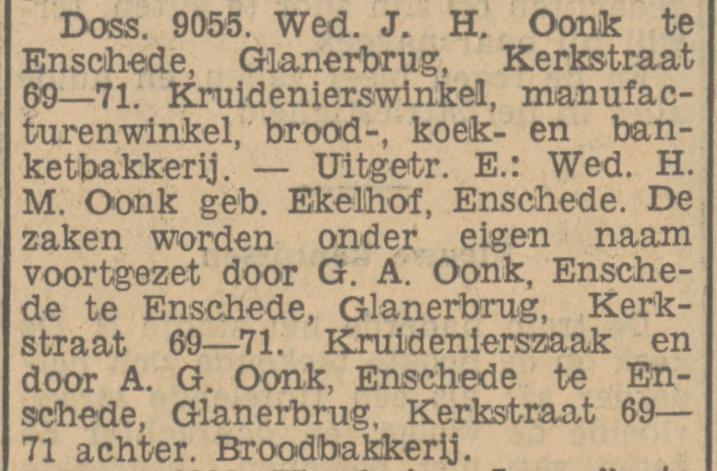 Kerkstraat 69 Glanerbrug G.A. Oonk kruidenier krantenbericht Tubantia 13-3-1935.jpg