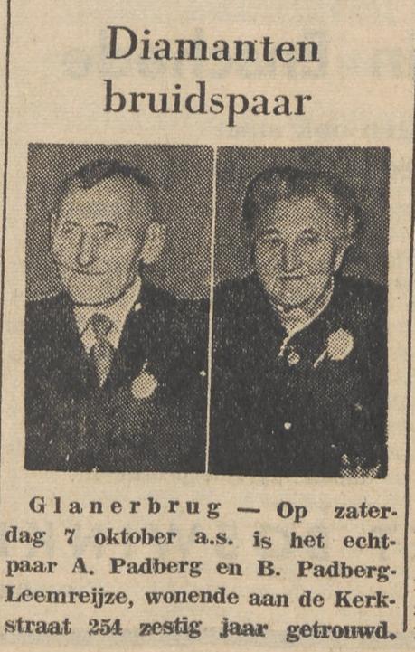 Kerkstraat 254 A. Padberg krantenbericht Twentsche courant 3-10-1961.jpg