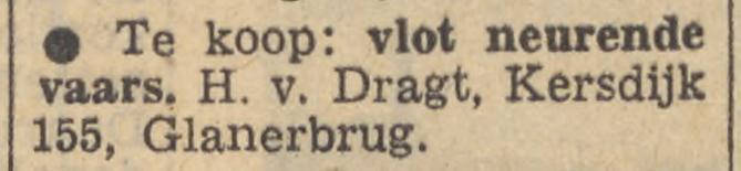 Kersdijk 155 Glanerbrug H. van Dragt advertentie Tubantia 28-2-1958.jpg