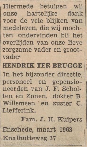 Knalhutteweg 37 Hendrik ter Brugge advertentie Tubantia 23-3-1963.jpg