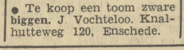 Knalhutteweg 120 J. Vochteloo advertentie Tubantia 6-3-1950.jpg