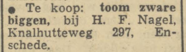 Knalhutteweg 297 H.F. Nagel advertentie Tubantia 13-6-1950.jpg