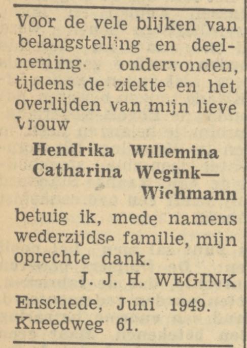 Kneedweg 61 J.J.H. Wegink advertentie Tubantia 11-6-1949.jpg