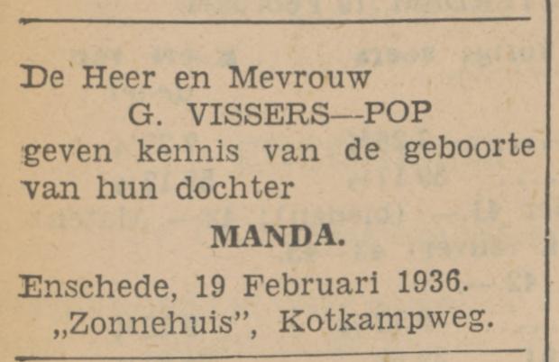 Kotkampweg 121 Zopnnehuis G. Vissers advertentie Tubantia 19-2-1936.jpg