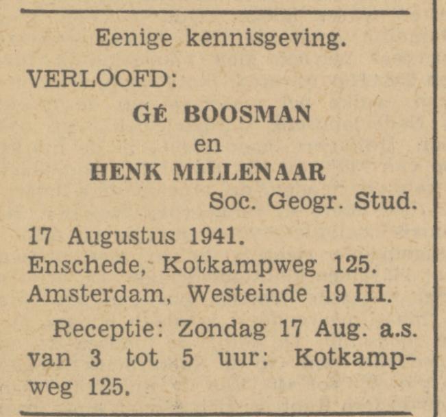 Kotkampweg 125 G. Boosman advertentie Tubantia 14-8-1941.jpg