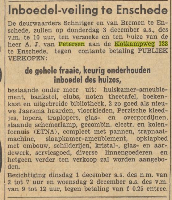 Kotkampweg 123 A.J. van Petersen advertentie Tubantia 28-11-1959.jpg