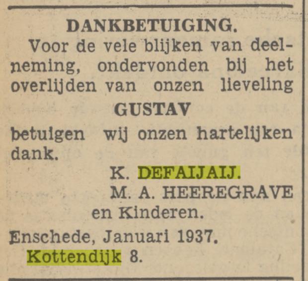Kottendijk 8 K. Defaijaij advertentie Tubantia 16-1-1937.jpg