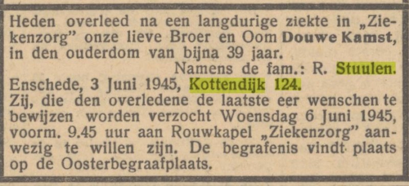 Kottendijk 124 R. Stuulen advertentie Het Parool 5-6-1945.jpg
