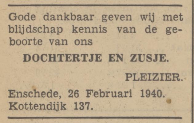 Kottendijk 137 Pleizier advertentie Tubantia 27-2-1940.jpg