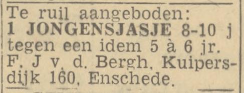 Kuipersdijk 160 F.J. van den Bergh advertentie Twentsch nieuwsblad 22-1-1944.jpg