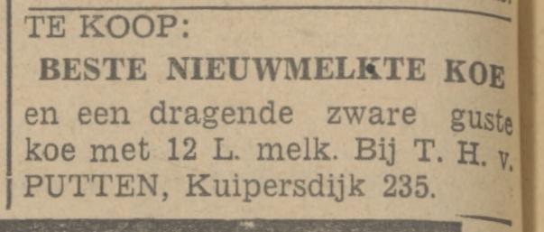 Kuipersdijk 235 T.H. van Putten advertentie Tubatia 19-9-1942.jpg