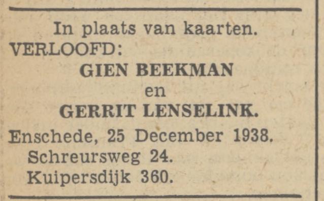 Kuipersdijk 360 Gerrit Lenselink advertentie Tubantia 23-12-1938.jpg