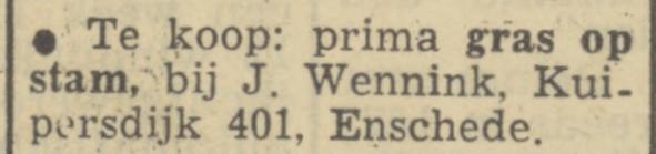 Kuipersdijk 401 J. Wennink advertentie Tubantia 6-6-1950.jpg