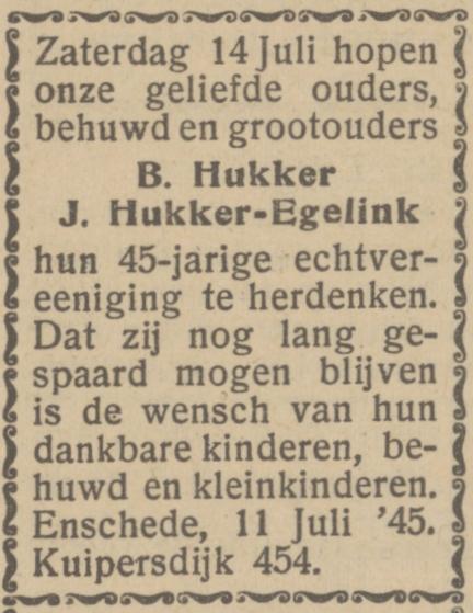 Kuipersdijk 454 B. Hukker advertentieHet Parool 11-7-1945.jpg