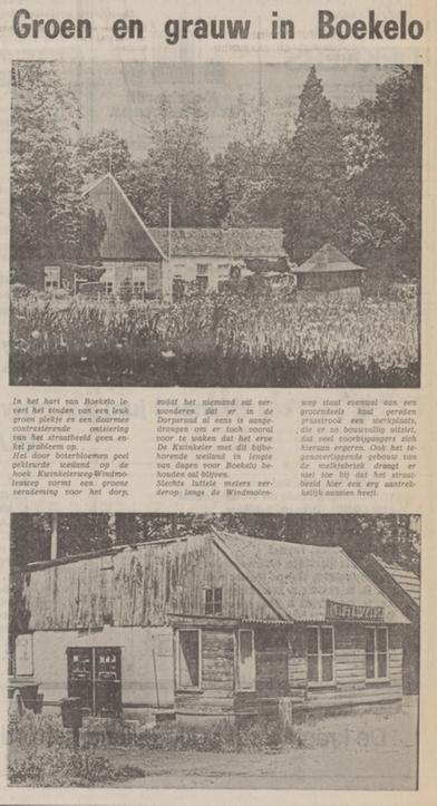 Kwinkelerweg 20 hoek Windmolenweg Boekelo erve De Kwinkeler krantenbericht Tubantia 31-5-1975.jpg