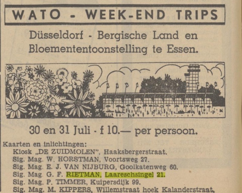 Laaressingel 21 sigarenmagazijn G.F. Rietman advertentie Tubantia 23-7-1938.jpg