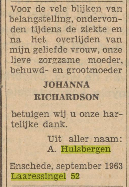 Laaressingel 52 A.Hulsbergen advertentie Tubantia 20-9-1963.jpg