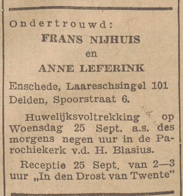 Laaressingel 101 Frans Nijhuis advertentie Twentsche courant 30-8-1935.jpg