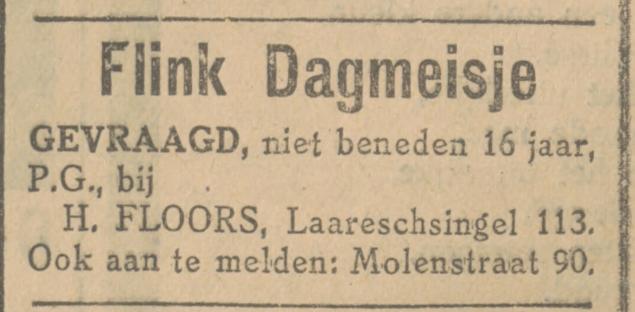 Laaressingel 113 H. Floors advertentie Tubantia 13-6-1927.jpg