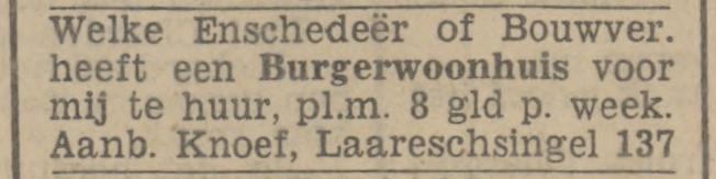 Laaressingel 137 Knoef advertentie Tubantia 9-9-1942.jpg