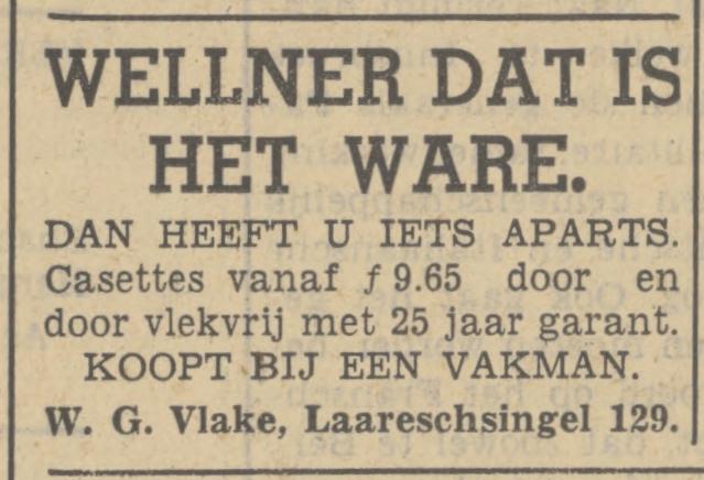 Laaressingel 129 W.G. Vlake advertentie Tubantia 6-4-1939.jpg