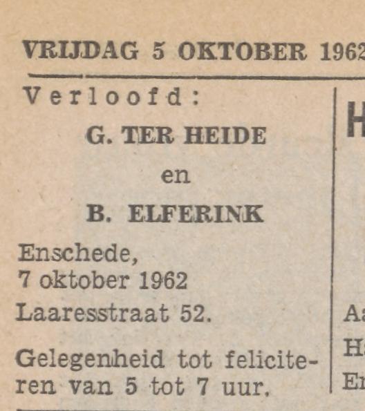 Laaresstraat 52 B.Elferink advertentie Tubantia 5-10-1962.jpg