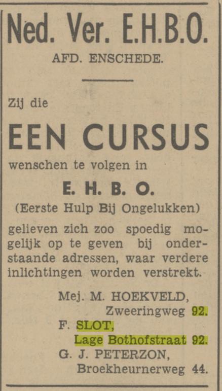 Lage Bothofstraat 92 F.Slot advertentie Tubantia 21-10-1941.jpg