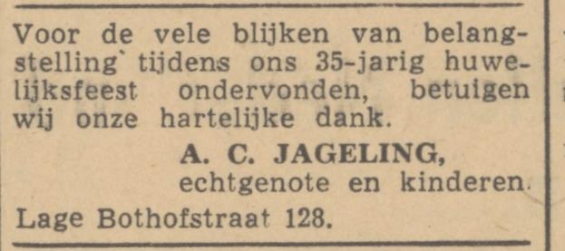 Lage Bothofstraat 128 A.C.Jageling advertentie De Waarheid 26-5-1945.jpg