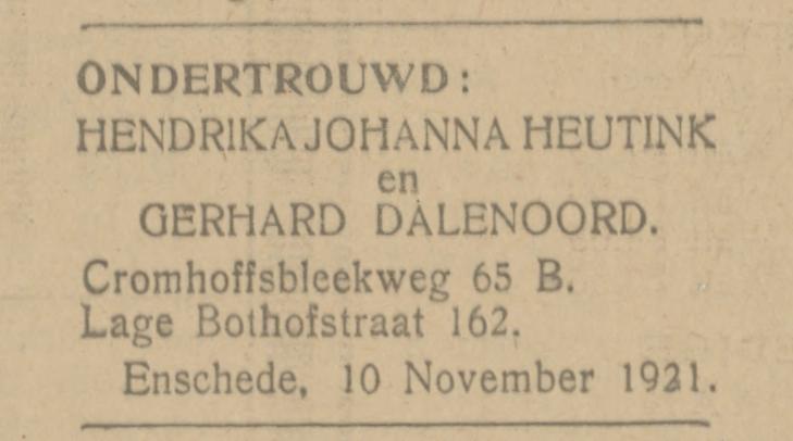 Lage Bothofstraat 162 G.Dalenoord advertentie Tubantia 10-11-1921.jpg