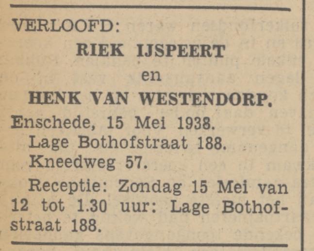 Lage Bothofstraat 188 Riek IJspeert avertentie Tubantia 12-5-1938.jpg
