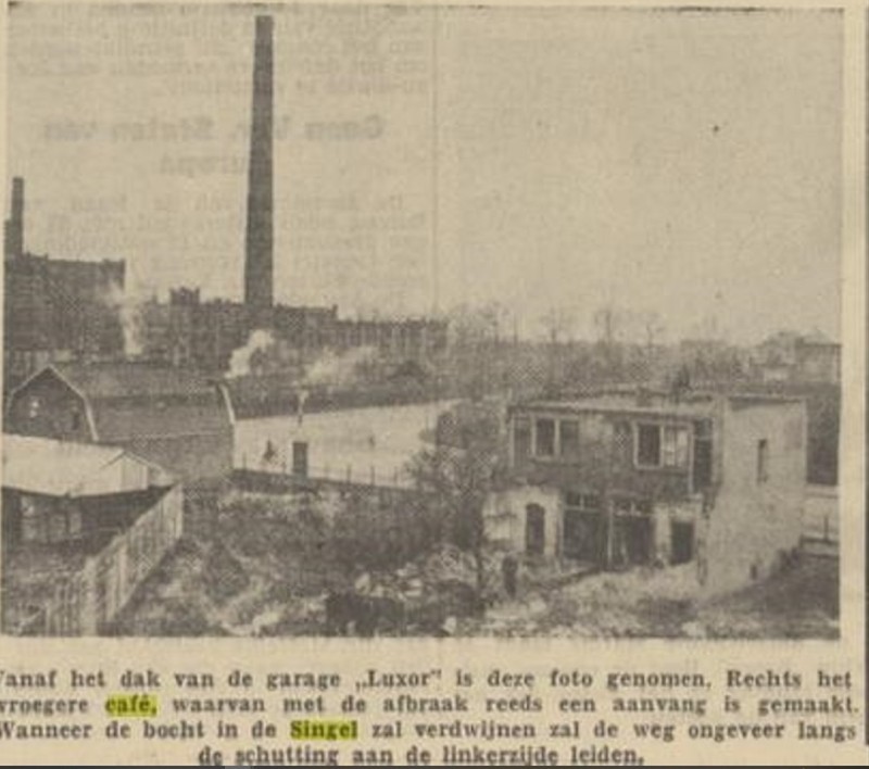 Lage Bothofstraat 234 afbraak cafe 't Singel krantenfoto Tubantia 24-11-1950.jpg