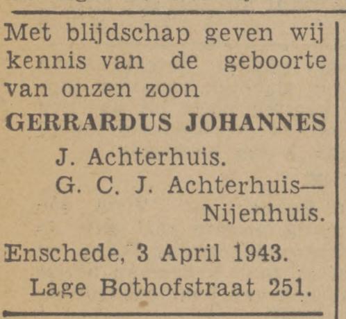 Lage Bothofstraat 251 J.Achterhuis advertentie Tubantia 5-4-1943.jpg