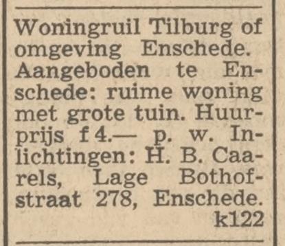 Lage Bothofstraat 278 H.B.Caarels advertentie Nieuwsblad van het Zuiden 21-7-1948.jpg