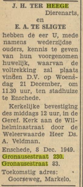 Gronausestraat 230 J.H. ter Heege advertentie Tubantia 9-12-1949.jpg