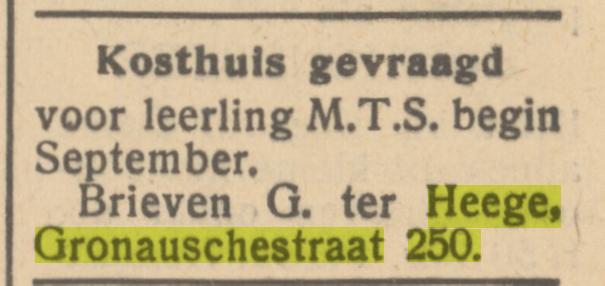 Gronausestraat 250 G. ter Heege advertentie Het Parool 22-8-1945.jpg